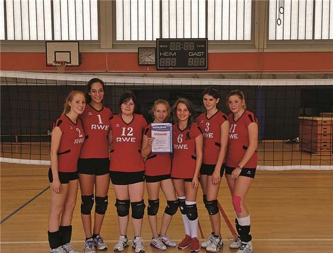 Die glücklichen Zweitplazierten: v.l.n.r. Lea Hilt, Sibel Akbey, Katharina Schwarzkopf, Jule Jax, Melina Kadiric, Miriam Sevenich und Franziska Scherer. privat