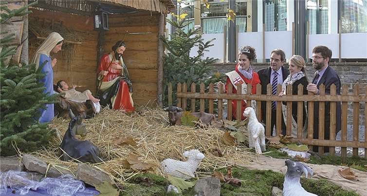 Die große Weihnachtskrippe auf dem Carlfritz-Nikolay-Platz wird auch in diesem Jahr wieder ein Anlaufpunkt für viele Besucher sein.TE