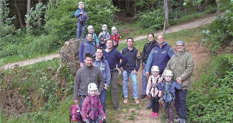 Die großen und kleinen Kletterer erlebten einen spannenden Tag im Kletterpark Bad Neuenahr.privat