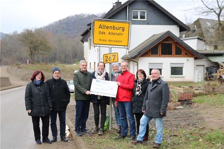 21.000 Euro Spende für Flutbetroffene in Altenburg Die großzügige Unterstützung sorgte für große Freude. Foto: privat