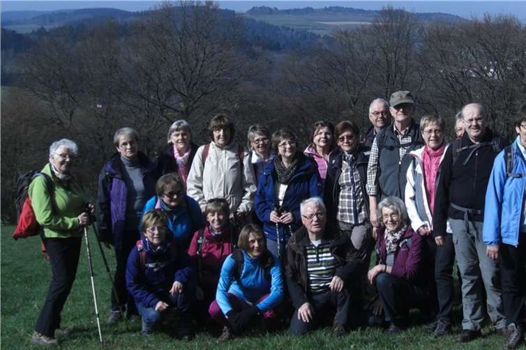 Die gut gelaunten Eifelfreunde unweit von Kempenich.privat