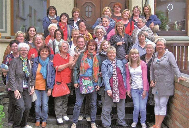 Die gut gelaunten Koberner Möhnen auf Tour. privat