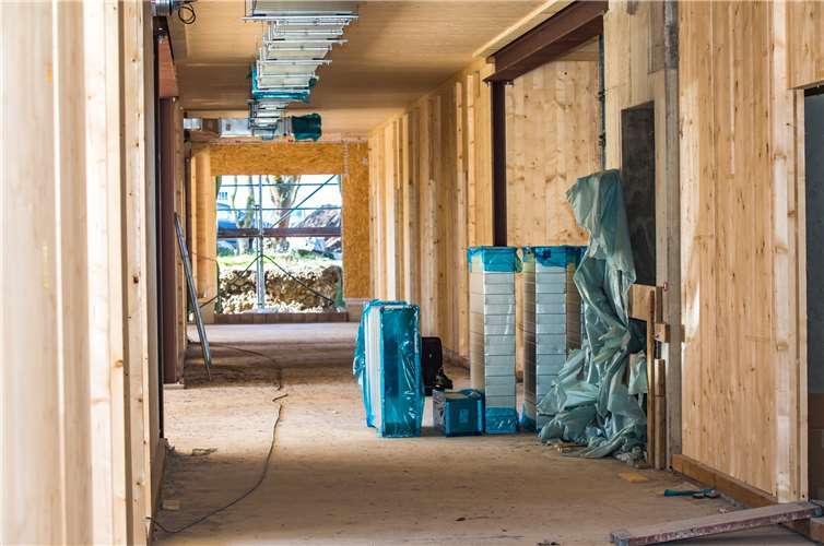 Die hellen und großzügigen Räume werden in den nächsten Monaten noch verkleidet und ausgebaut.