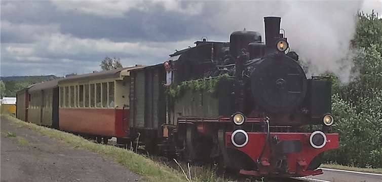 Die historische Dampflokomotive „11sm“ wurde am Brohltalbahnhof gesegnet. privat