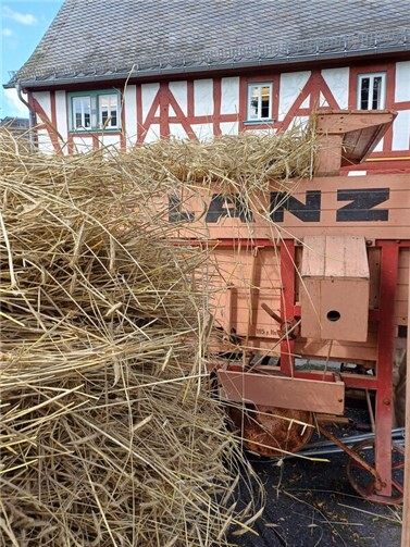 Die historische Dreschmaschine kann beim Museumsfest sogar in Aktion erlebt werden.