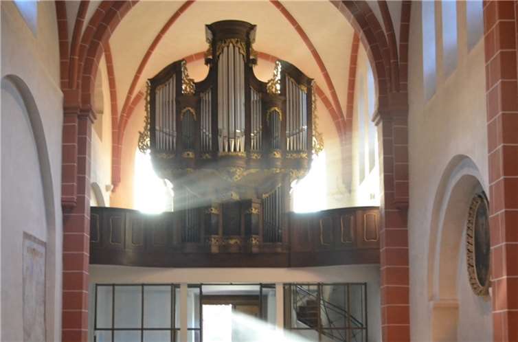 Die historische Stumm-Orgel steht im Zentrum der Orgelkonzertreihe in der Abteikirche Bendorf-Sayn. Foto: Eberhard Müller