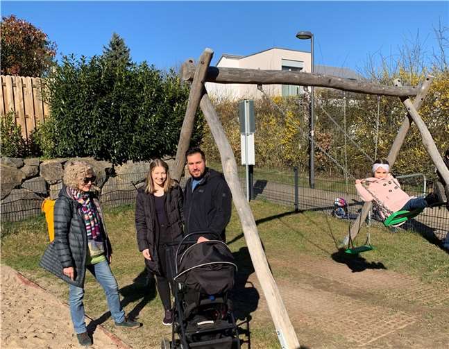 Die hochwertigen Spielgeräte beeindruckten.  Foto: Ortsverband Bendorf Bündnis 90 / Die Grünen