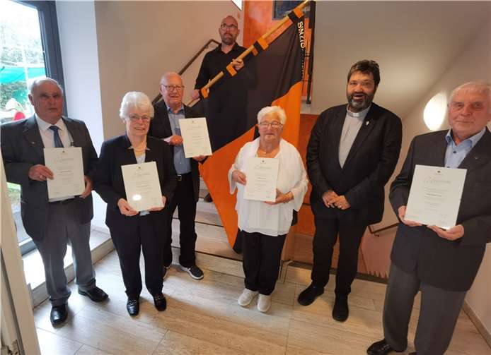 Die im Jahr 2020 ausgefallenen Ehrungen wurden nachgeholt.Foto: BL