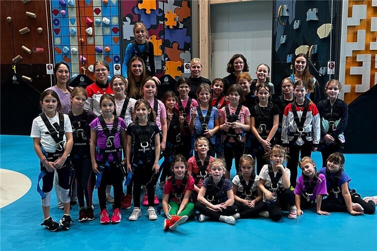 Die jüngeren Turnerinnen verbrachten eine tolle Zeit im Basecamp.