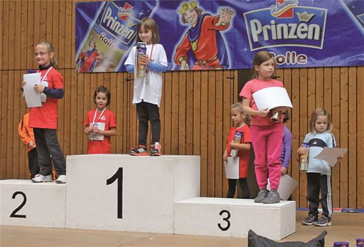 Die jüngsten Sportler konnten sich über Urkunden und Kekse freuen.
