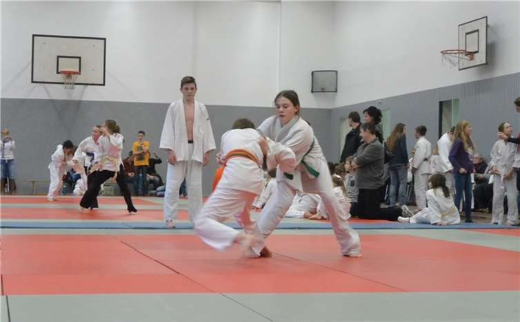 Die jugendlichen Kampfsportler aus den Gruppen Judo und Jiu-Jitsu kämpften nach den Judo-Regeln um einen Platz auf dem Treppchen.privat