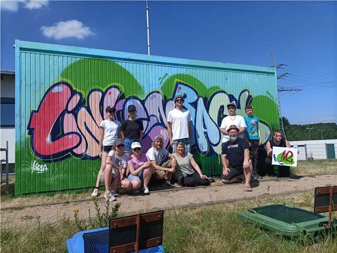 Die jugendlichen Workshopteilnehmer konnten stolz auf ihr Ergebnis sein.  Foto: Kreisverwaltung Neuwied/Schlottke