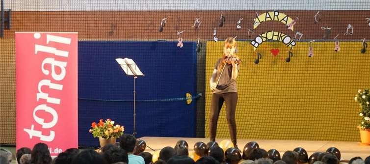 Die junge Geigerin begeisterte ihr Publikum.