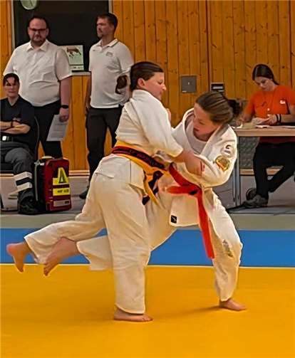 Junge Urmitzer Judoka zeigen starke Leistungen beim Bonsai-Cup Die junge Urmitzer Judoka Anna Erben bewies Kampfstärke.