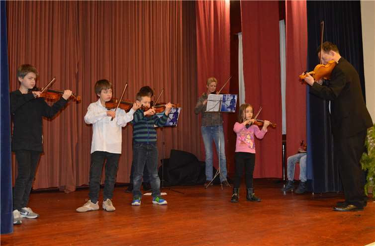 Die jungen Geiger aus der Musikschule Paetzold begeisterten die Zuhörer.