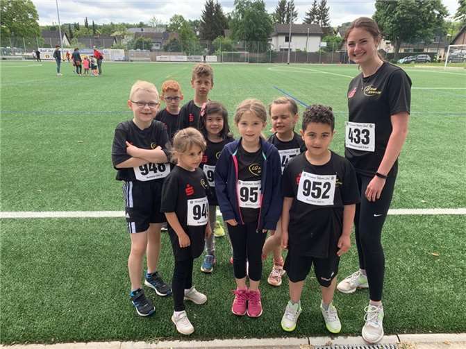 Die jungen Leichtathleten hatten einen gelungenen Tag beim Murrelauf in Westum.  Foto: privat