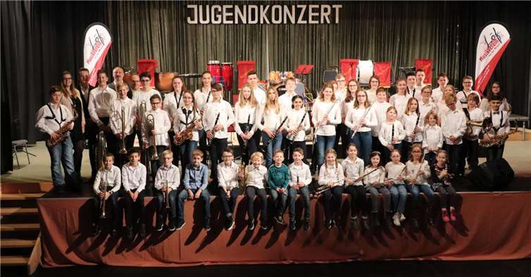 Die jungen Musikerinnen und Musiker des Musikvereins Löf begeisterten ihr Publikum. Fotos: Musikverein Löf