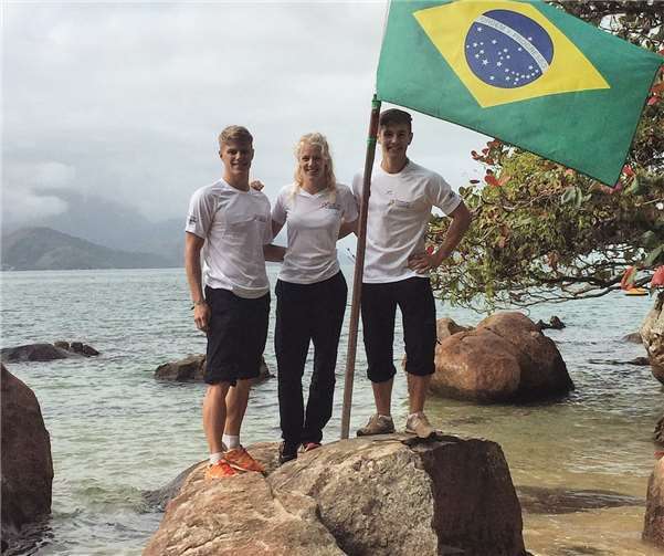 Die jungen Sportler auf der Ilha Grande, einer der bekanntesten Inseln Brasiliens. Fotos: privat