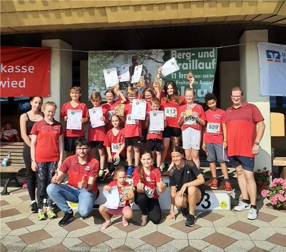 Die jungen Sportler des TuS Dierdorf waren beim „Bärchenlauf“ oftmals vorne mit von der Partie.  Foto: privat