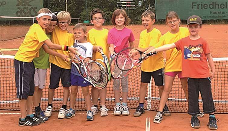 Die jungen TC-Sportler waren bei der Mainzelmännchen-Medenrunde in guter Verfassung.privat