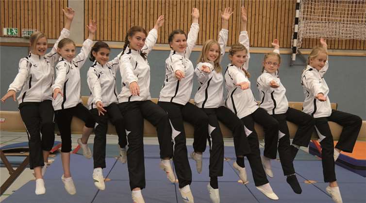 Die jungen Turnerinnen des TV 06 Bad Neuenahr schlugen sich beim Teamkampf hervorragend.privat