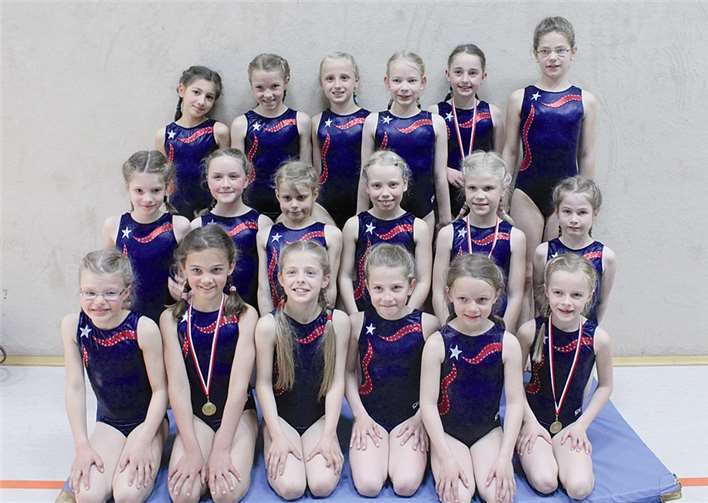 Die jungen Turnerinnen haben sich für die nächsten Wettkämpfe qualifiziert. privat