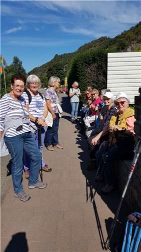 Die kfd-Frauen freuten sich darüber, dass eine gemeinsame Wanderung wieder möglich war.