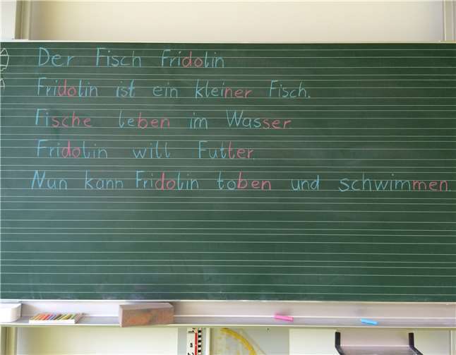 Die klassische Tafel könnte dank des DigitalPakts von Bund und Land bald durch interaktive Tafeln ergänzt werden. Foto: privat