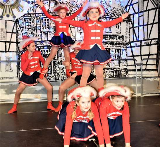 Die kleine Garde zeigte sich von der besten Seite.