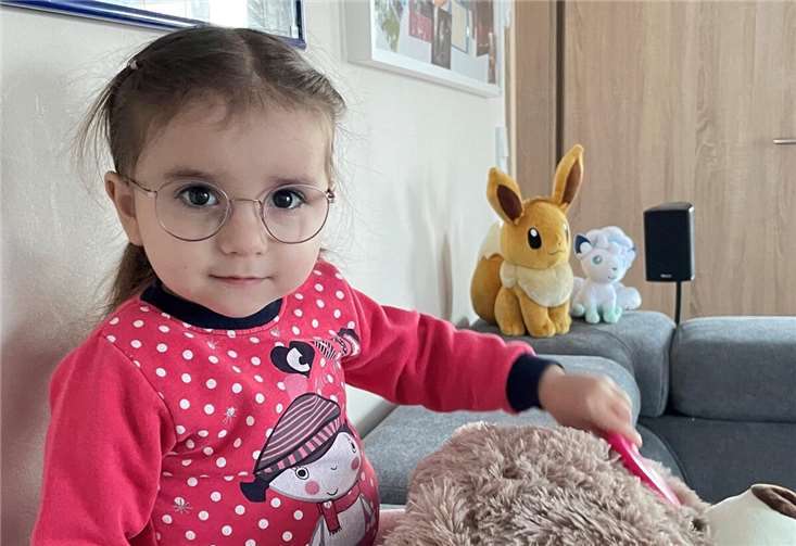 Die kleine Leni wird vom Bunten Kreis unterstützt.  Foto: privat