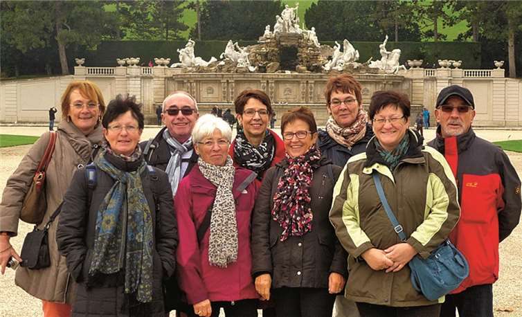 Die kleine Reisegruppe lernte die Stadt Wien von ihrer schönsten Seite kennen. privat