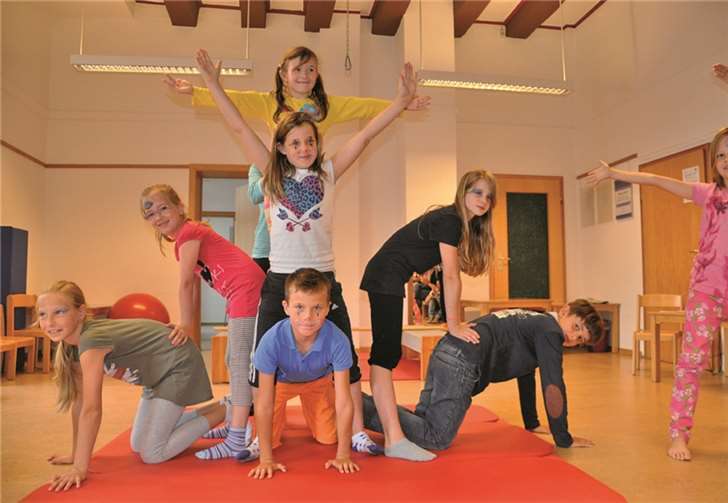 Die kleinen Artisten hatten beim Zirkus sichtlich viel Spaß. Privat