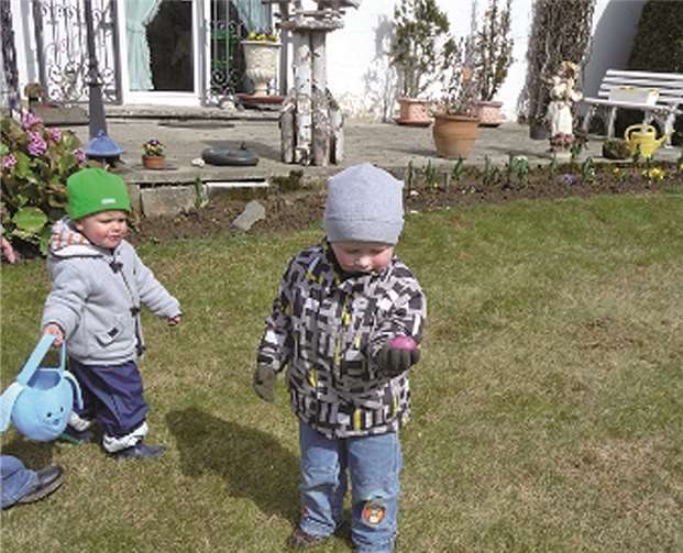 Die kleinen Eierjäger freuten sich über jeden „Fang“.