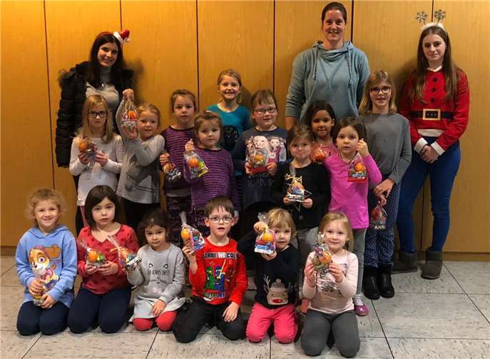 Die kleinen Fünkchen freuten sich sehr über die Überraschungstüten. Hardy Mies