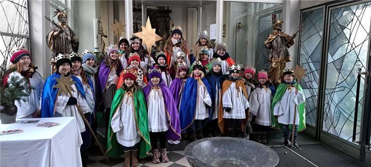 Die kleinen Könige nach der Aussendung. Foto: privat