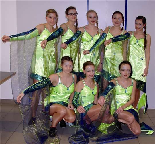 Die kleinen „Meerjungfrauen“ der Tanzgruppe „Hot Bunnys“ aus Thür präsentierten einen wunderbaren Show-Tanz.