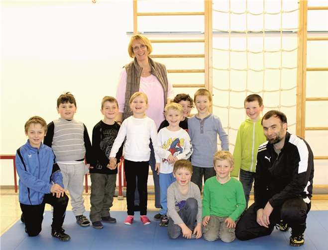 Die kleinen Ringer hatten viel Spaß bei ihrer Schnupperstunde. privat