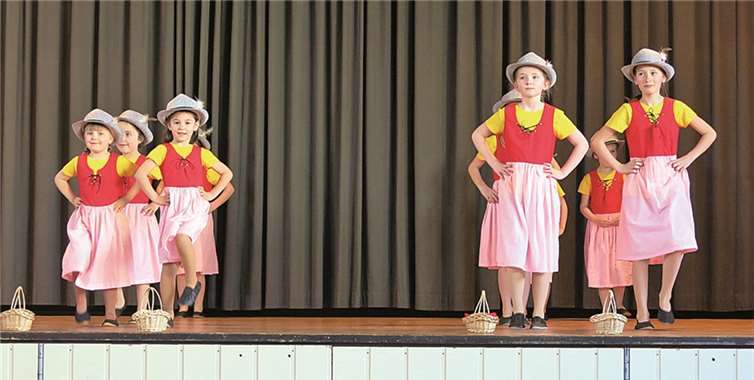 Die kleinen Tanzmäuse des SVU überzeugten mit einer gelungenen Tanzvorführung. privat