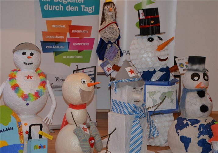 Die kreativen Arbeiten der Kinder waren der Hingucker.