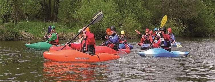 Die landschaftlich reizvolle Strecke zwischen Niederbreitbach und der Laubachsmühle machte allen Paddlern Spaß. privat