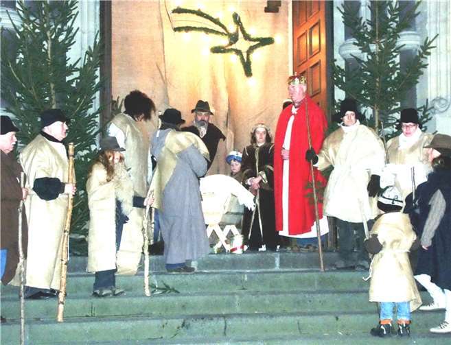 Die lebende Krippe Bad Neuenahr-Ahrweiler wird erstmals von freiwilligen Mitarbeiterinnen und Mitarbeitern organisiert und unterhalten. privat