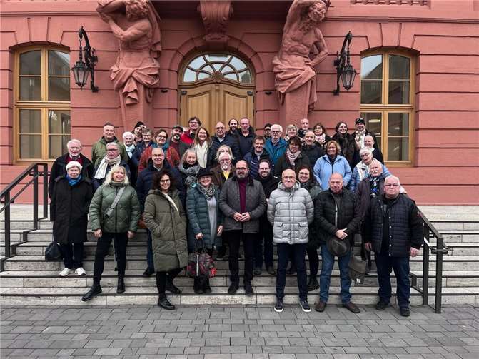 Die letzte Besuchergruppe in diesem Jahr konnte Peter Moskopp im Landtag in Mainz begrüßen.  Foto: privat