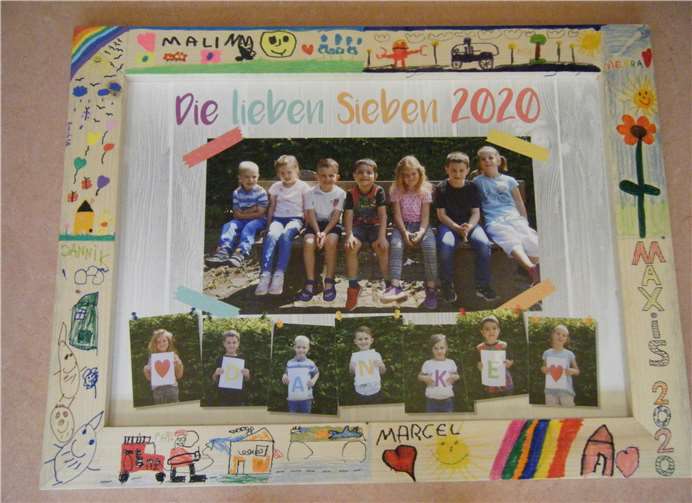 „Die lieben Sieben“ verabschieden sich aus der Kita Rieden.