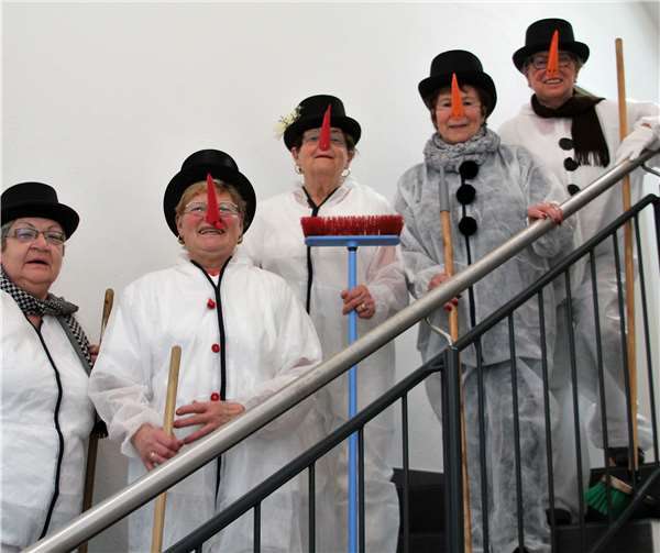 Die lustigen Schneemänner waren einer der Hingucker an diesem Nachmittag.