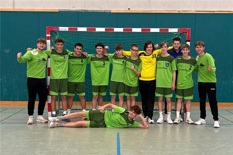 Die männliche B-Jugend von Grün-Weiß Mendig.Foto: Anke Bous