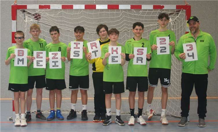 Die männliche C-Jugend des Handballvereins Grün-Weiß Mendig ist Bezirksmeister 2023/24.  Foto: privat