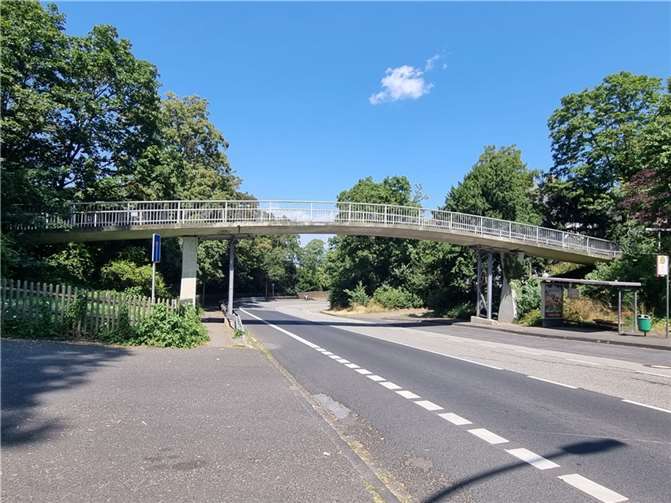 Die marode Fußgängerbrücke. Quelle: FDP Koblenz
