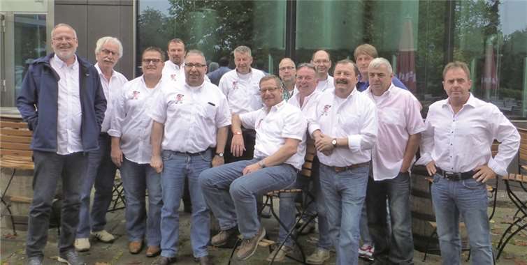 Die muntere Truppe im einheitlichen Outfit besuchte noch die Mendiger Vulkanbrauerei.privat