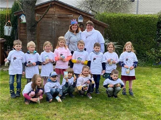 Die musikalischen Kita-Kinder hatten eine Überraschung im Gepäck. Foto: Michael Wahl