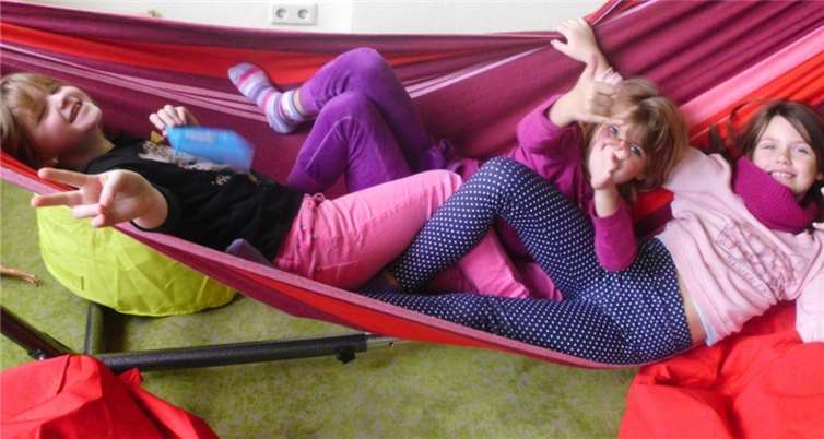 Die neu angeschaffte Hängematte war gerade in den Morgenstunden ein beliebter Ort um langsam den Tag zu beginnen.